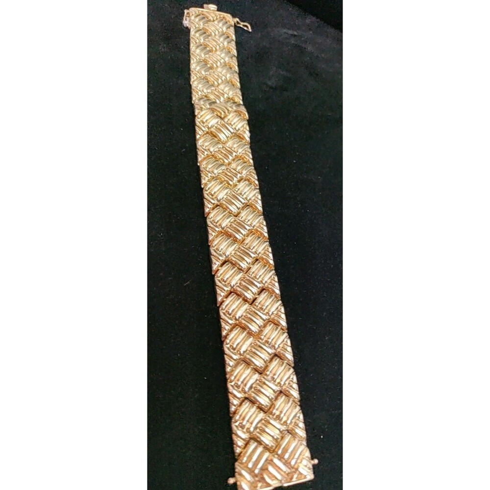 925 Vermeil 7" Bracelet With Locking Clasp & 2 Safety Locks
